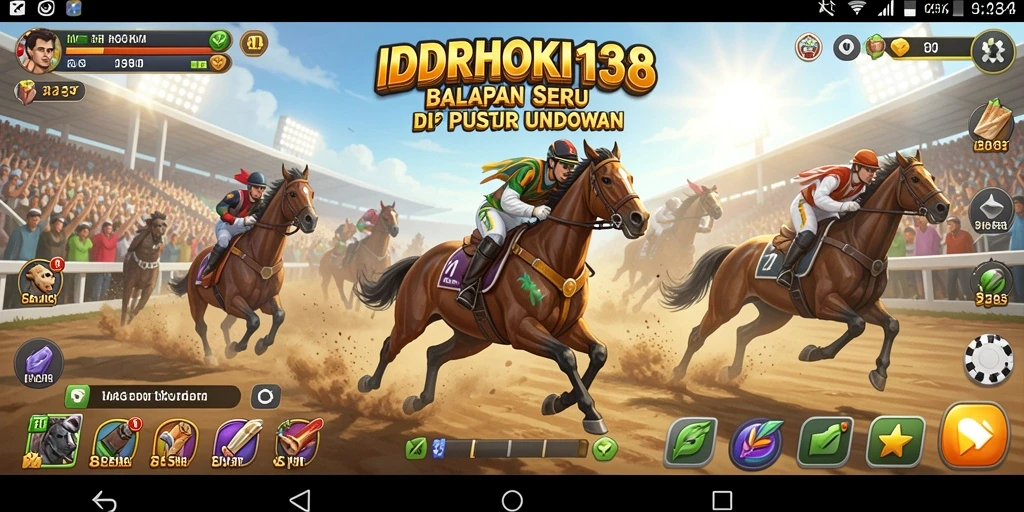 Tampilan menakjubkan dari balapan intens di IDRHOKI138.