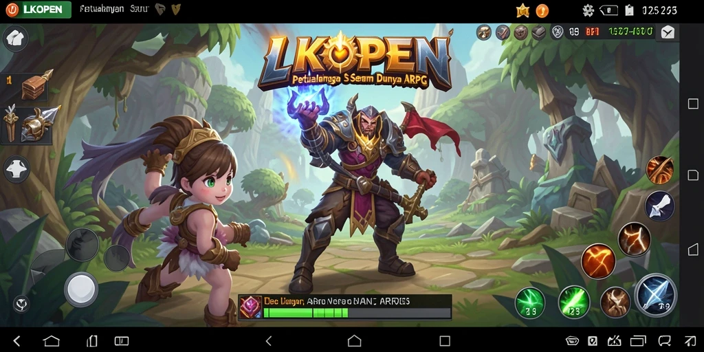 Tampilan gameplay LKOPEN yang menakjubkan dan penuh aksi ARPG.