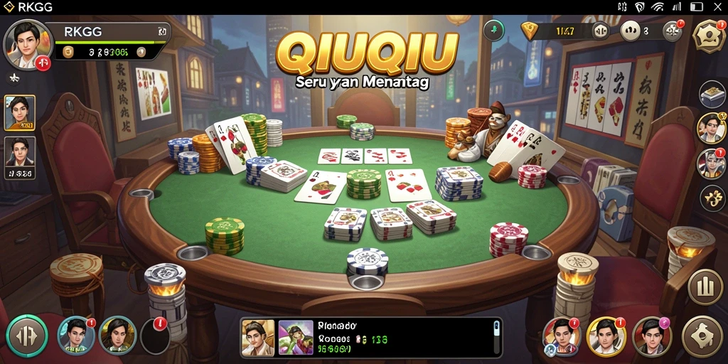 Tangkapan layar gameplay QiuQiu yang menegangkan dan seru.