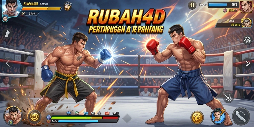 Screenshot gameplay RUBAH4D menampilkan pertarungan seru dan dinamis.