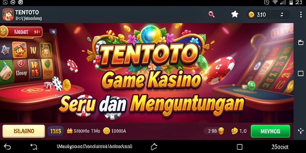 Tampilan gameplay Kasino yang mengasyikkan di TENTOTO.