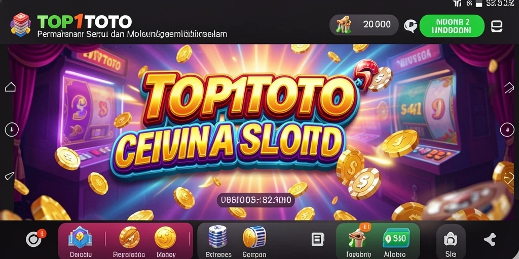 Tampilan gameplay Slot yang menarik dan penuh warna di TOP1TOTO.